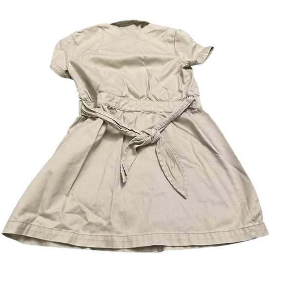 Cat & Jack Kids Casual Tan Button-Down Dress - Picture 2 of 3
